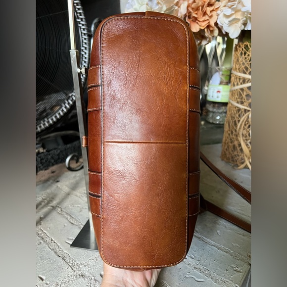 Etienne Aigner Vintage Leather Handbag Double Strap Shoulder Tote Bag - Picture 7 of 15